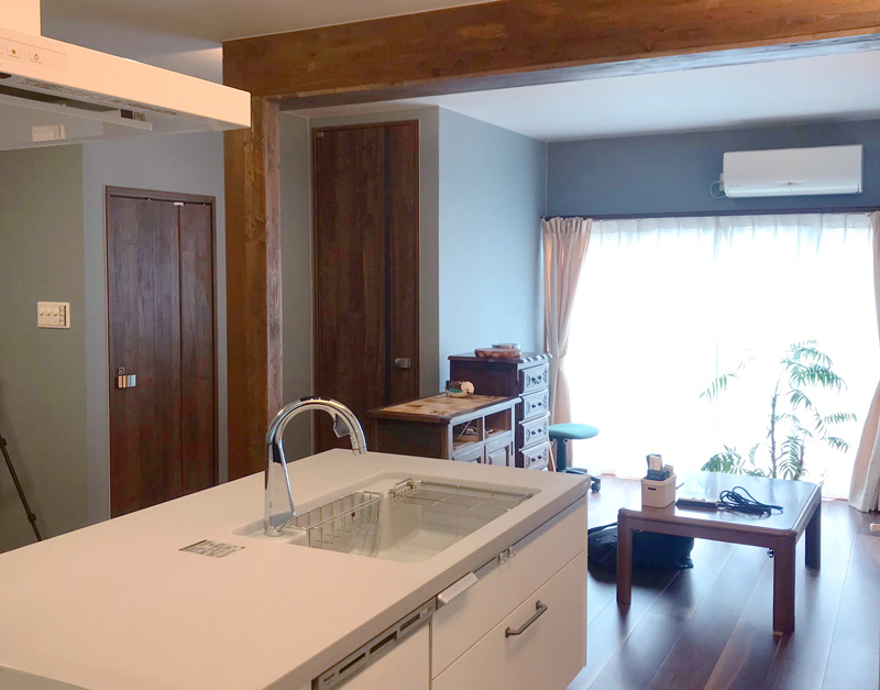 住みながらのキッチンリフォーム