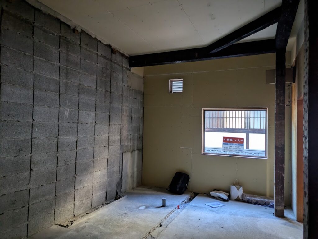 先斗町、日本酒Bar 新装工事